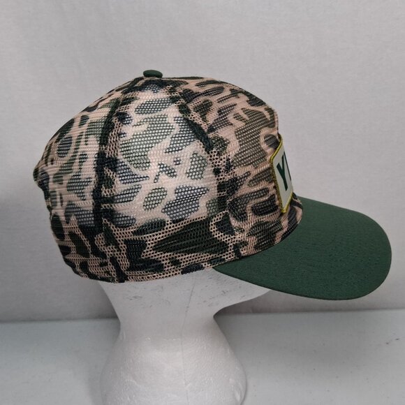 YETI Coolers Cap Hat Camo Mesh Snap Back Camouflage Green Hunting Hunt Outdoors - Picture 6 of 10
